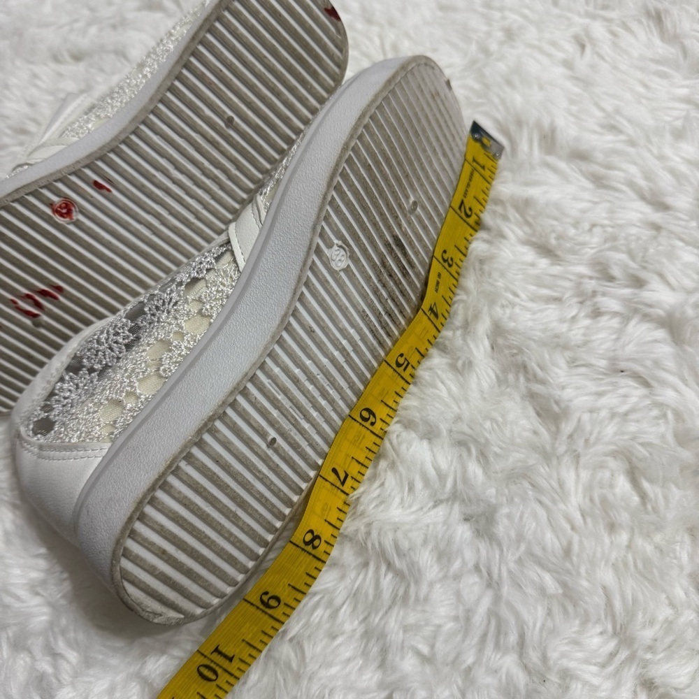 Bridal Wedge Shoes Size 7.5 - Picture 8 of 9